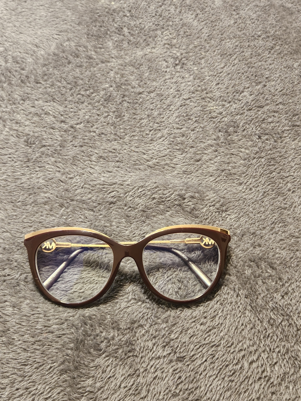 Michael Kors Brown and Gold Round Women's Glasses